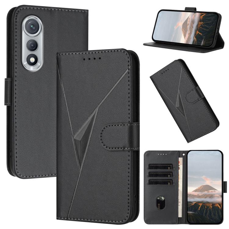 Triangle Pattern Buckle Clasp Leather Phone Case, For Tecno Pova Curve 2 5G, For Tecno Spark Go 3 / Pop 20 4G, For Tecno Spark 50 4G, For Tecno Camon 50 Pro 4G, For Tecno Camon 50 4G, For Tecno Spark Slim, For Tecno Spark 40 4G, For Tecno Pova Curve   ...