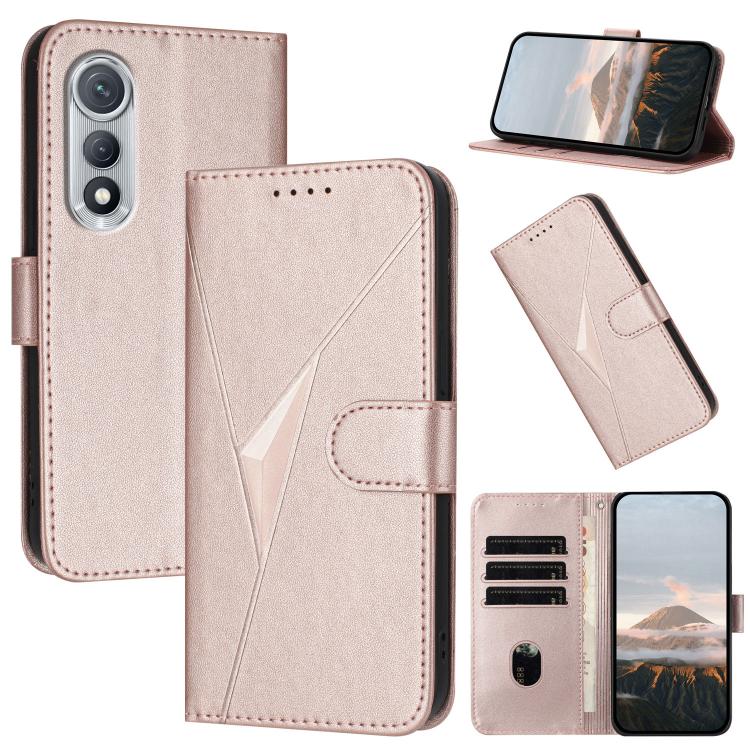 Triangle Pattern Buckle Clasp Leather Phone Case, For Tecno Pova Curve 2 5G, For Tecno Spark Go 3 / Pop 20 4G, For Tecno Spark 50 4G, For Tecno Camon 50 Pro 4G, For Tecno Camon 50 4G, For Tecno Spark Slim, For Tecno Spark 40 4G, For Tecno Pova Curve   ...