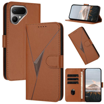 Triangle Pattern Buckle Clasp Leather Phone Case, For Tecno Pova Curve 2 5G, For Tecno Spark Go 3 / Pop 20 4G, For Tecno Spark 50 4G, For Tecno Camon 50 Pro 4G, For Tecno Camon 50 4G, For Tecno Spark Slim, For Tecno Spark 40 4G, For Tecno Pova Curve   ...