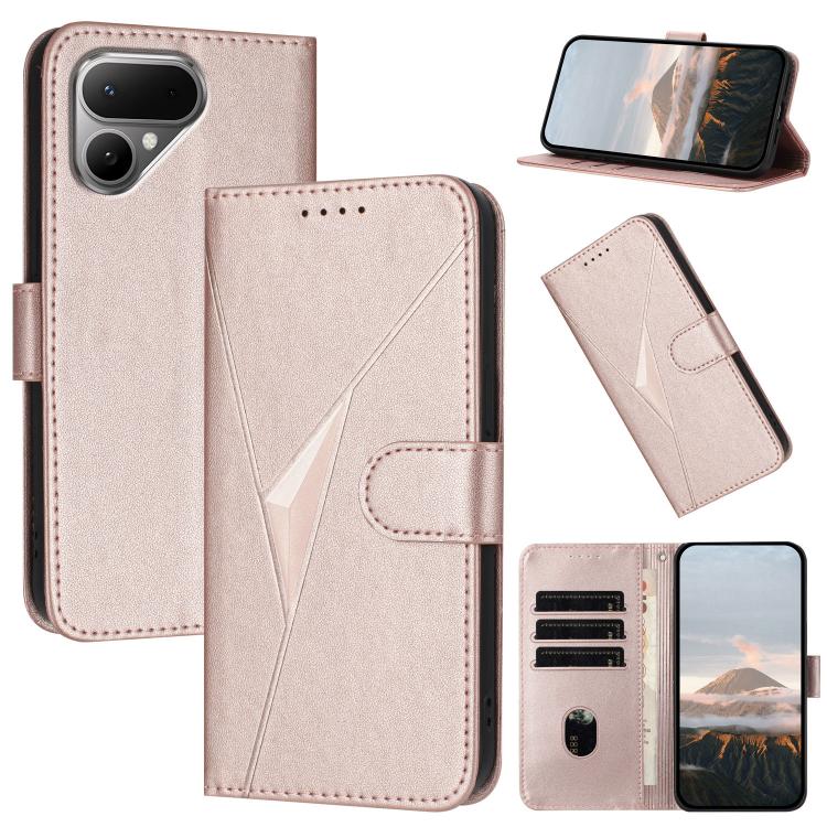 Triangle Pattern Buckle Clasp Leather Phone Case, For Tecno Pova Curve 2 5G, For Tecno Spark Go 3 / Pop 20 4G, For Tecno Spark 50 4G, For Tecno Camon 50 Pro 4G, For Tecno Camon 50 4G, For Tecno Spark Slim, For Tecno Spark 40 4G, For Tecno Pova Curve   ...
