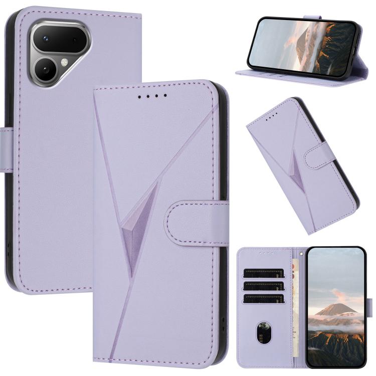 Triangle Pattern Buckle Clasp Leather Phone Case, For Tecno Pova Curve 2 5G, For Tecno Spark Go 3 / Pop 20 4G, For Tecno Spark 50 4G, For Tecno Camon 50 Pro 4G, For Tecno Camon 50 4G, For Tecno Spark Slim, For Tecno Spark 40 4G, For Tecno Pova Curve   ...