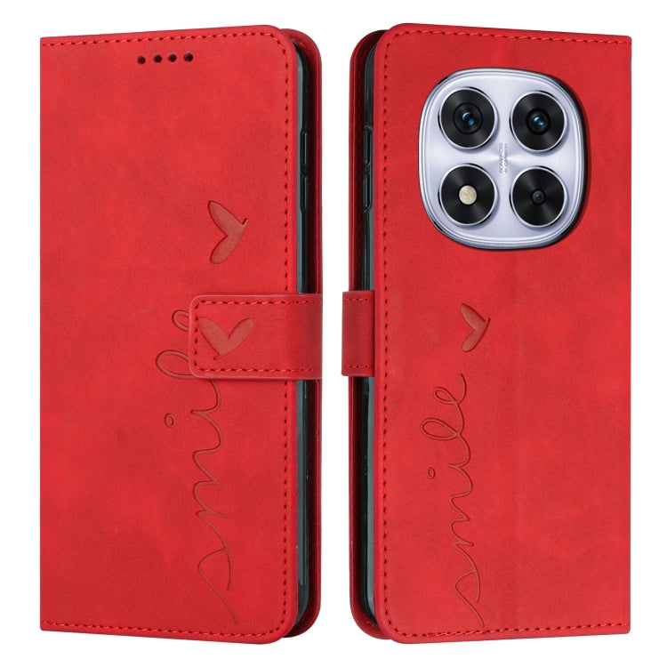 Skin Feel Heart Embossed Leather Phone Case with Long Lanyard, For Redmi Note 14 4G 164.84mm, For Redmi Note 14 Pro 5G Global, For Redmi Turbo 4 / Xiaomi Poco X7 Pro, For Redmi K80 / K80 Pro, For Redmi Note 14 4G 163.25mm, For Redmi Note 14 5G Global