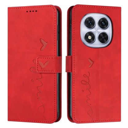 Skin Feel Heart Embossed Leather Phone Case with Long Lanyard, For Redmi Note 14 4G 164.84mm, For Redmi Note 14 Pro 5G Global, For Redmi Turbo 4 / Xiaomi Poco X7 Pro, For Redmi K80 / K80 Pro, For Redmi Note 14 4G 163.25mm, For Redmi Note 14 5G Global