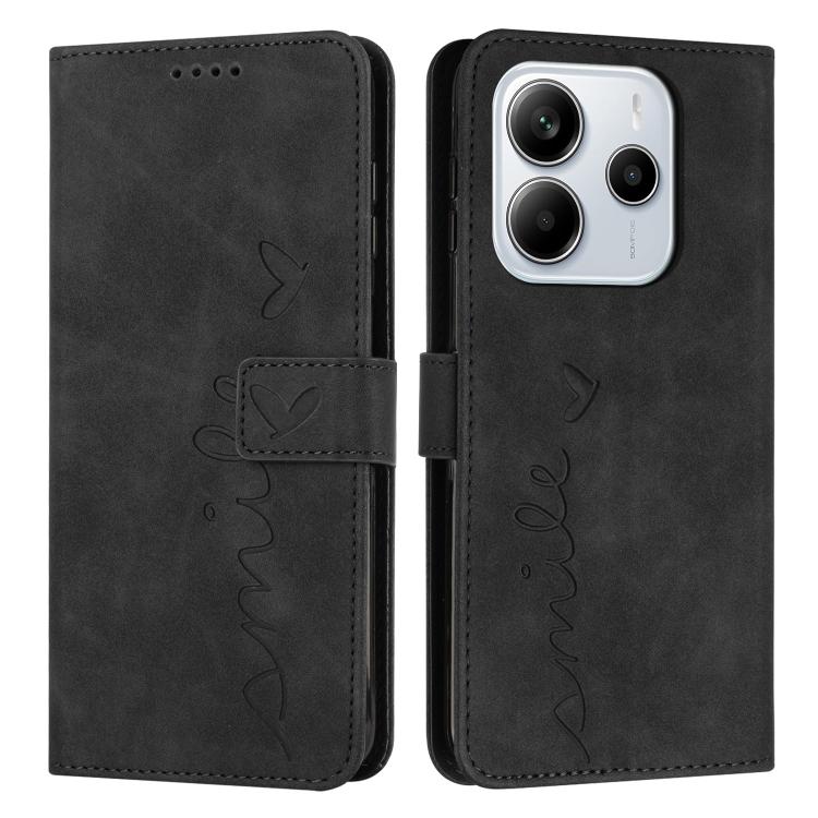 Skin Feel Heart Embossed Leather Phone Case with Long Lanyard, For Redmi Note 14 4G 164.84mm, For Redmi Note 14 Pro 5G Global, For Redmi Turbo 4 / Xiaomi Poco X7 Pro, For Redmi K80 / K80 Pro, For Redmi Note 14 4G 163.25mm, For Redmi Note 14 5G Global