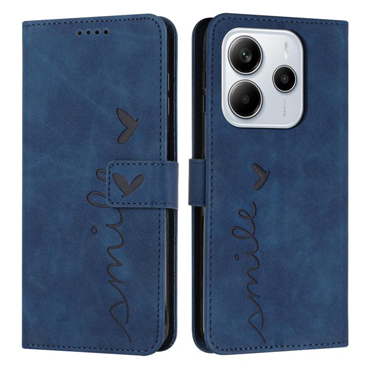 Skin Feel Heart Embossed Leather Phone Case with Long Lanyard, For Redmi Note 14 4G 164.84mm, For Redmi Note 14 Pro 5G Global, For Redmi Turbo 4 / Xiaomi Poco X7 Pro, For Redmi K80 / K80 Pro, For Redmi Note 14 4G 163.25mm, For Redmi Note 14 5G Global
