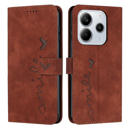 Skin Feel Heart Embossed Leather Phone Case with Long Lanyard, For Redmi Note 14 4G 164.84mm, For Redmi Note 14 Pro 5G Global, For Redmi Turbo 4 / Xiaomi Poco X7 Pro, For Redmi K80 / K80 Pro, For Redmi Note 14 4G 163.25mm, For Redmi Note 14 5G Global