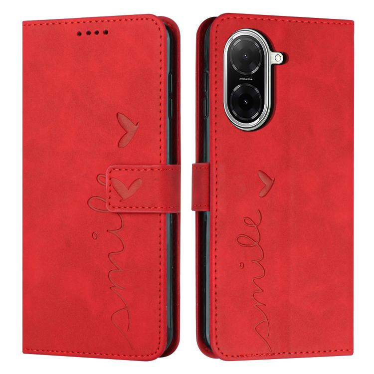 Skin Feel Heart Embossed Leather Phone Case with Long Lanyard, For Redmi 15a 5G, For Redmi A7 Pro 4G 171mm, For Redmi Turbo 5 Max / Poco X8 Pro Max 5G, For Redmi Turbo 5 / Poco X8 Pro 5G, For Redmi Note 15 Pro+ 5G Global 163.3mm                        ...