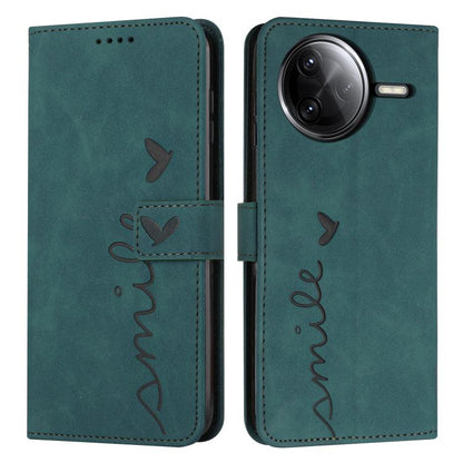 Skin Feel Heart Embossed Leather Phone Case with Long Lanyard, For Redmi Note 14 4G 164.84mm, For Redmi Note 14 Pro 5G Global, For Redmi Turbo 4 / Xiaomi Poco X7 Pro, For Redmi K80 / K80 Pro, For Redmi Note 14 4G 163.25mm, For Redmi Note 14 5G Global