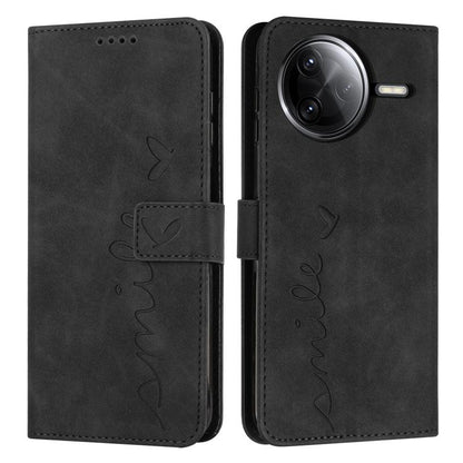 Skin Feel Heart Embossed Leather Phone Case with Long Lanyard, For Redmi Note 14 4G 164.84mm, For Redmi Note 14 Pro 5G Global, For Redmi Turbo 4 / Xiaomi Poco X7 Pro, For Redmi K80 / K80 Pro, For Redmi Note 14 4G 163.25mm, For Redmi Note 14 5G Global