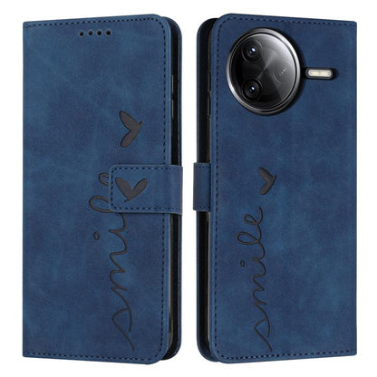 Skin Feel Heart Embossed Leather Phone Case with Long Lanyard, For Redmi Note 14 4G 164.84mm, For Redmi Note 14 Pro 5G Global, For Redmi Turbo 4 / Xiaomi Poco X7 Pro, For Redmi K80 / K80 Pro, For Redmi Note 14 4G 163.25mm, For Redmi Note 14 5G Global