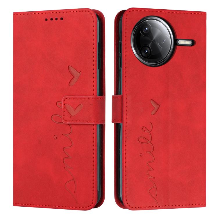 Skin Feel Heart Embossed Leather Phone Case with Long Lanyard, For Redmi Note 14 4G 164.84mm, For Redmi Note 14 Pro 5G Global, For Redmi Turbo 4 / Xiaomi Poco X7 Pro, For Redmi K80 / K80 Pro, For Redmi Note 14 4G 163.25mm, For Redmi Note 14 5G Global