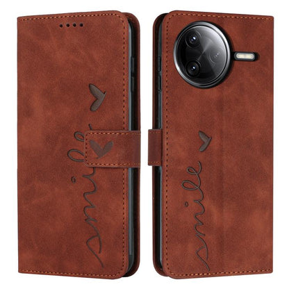 Skin Feel Heart Embossed Leather Phone Case with Long Lanyard, For Redmi Note 14 4G 164.84mm, For Redmi Note 14 Pro 5G Global, For Redmi Turbo 4 / Xiaomi Poco X7 Pro, For Redmi K80 / K80 Pro, For Redmi Note 14 4G 163.25mm, For Redmi Note 14 5G Global