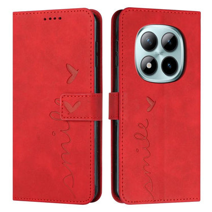 Skin Feel Heart Embossed Leather Phone Case with Long Lanyard, For Redmi 15a 5G, For Redmi A7 Pro 4G 171mm, For Redmi Turbo 5 Max / Poco X8 Pro Max 5G, For Redmi Turbo 5 / Poco X8 Pro 5G, For Redmi Note 15 Pro+ 5G Global 163.3mm                        ...