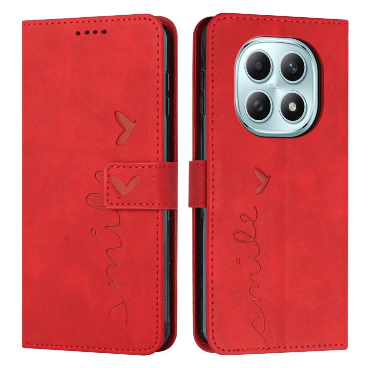 Skin Feel Heart Embossed Leather Phone Case with Long Lanyard, For Redmi 15a 5G, For Redmi A7 Pro 4G 171mm, For Redmi Turbo 5 Max / Poco X8 Pro Max 5G, For Redmi Turbo 5 / Poco X8 Pro 5G, For Redmi Note 15 Pro+ 5G Global 163.3mm                        ...