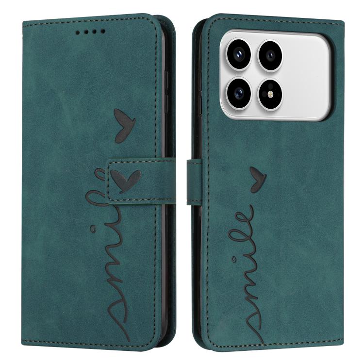 Skin Feel Heart Embossed Leather Phone Case with Long Lanyard, For Redmi 15a 5G, For Redmi A7 Pro 4G 171mm, For Redmi Turbo 5 Max / Poco X8 Pro Max 5G, For Redmi Turbo 5 / Poco X8 Pro 5G, For Redmi Note 15 Pro+ 5G Global 163.3mm                        ...