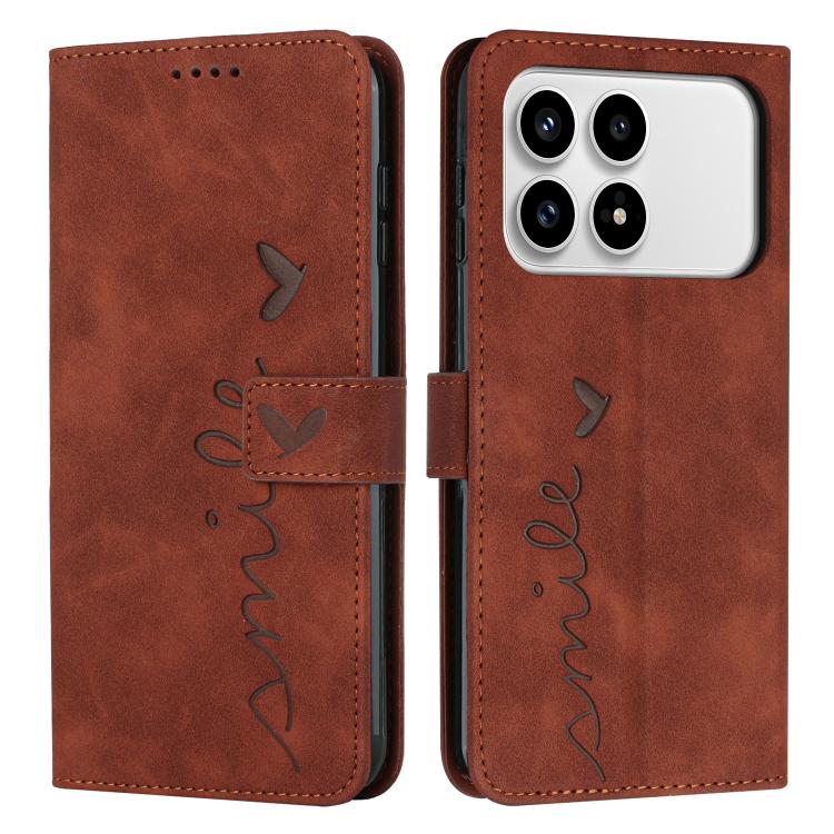 Skin Feel Heart Embossed Leather Phone Case with Long Lanyard, For Redmi 15a 5G, For Redmi A7 Pro 4G 171mm, For Redmi Turbo 5 Max / Poco X8 Pro Max 5G, For Redmi Turbo 5 / Poco X8 Pro 5G, For Redmi Note 15 Pro+ 5G Global 163.3mm                        ...