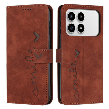 Skin Feel Heart Embossed Leather Phone Case with Long Lanyard, For Redmi 15a 5G, For Redmi A7 Pro 4G 171mm, For Redmi Turbo 5 Max / Poco X8 Pro Max 5G, For Redmi Turbo 5 / Poco X8 Pro 5G, For Redmi Note 15 Pro+ 5G Global 163.3mm                        ...