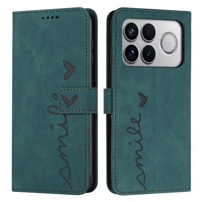 Skin Feel Heart Embossed Leather Phone Case with Long Lanyard, For Redmi 15a 5G, For Redmi A7 Pro 4G 171mm, For Redmi Turbo 5 Max / Poco X8 Pro Max 5G, For Redmi Turbo 5 / Poco X8 Pro 5G, For Redmi Note 15 Pro+ 5G Global 163.3mm                        ...