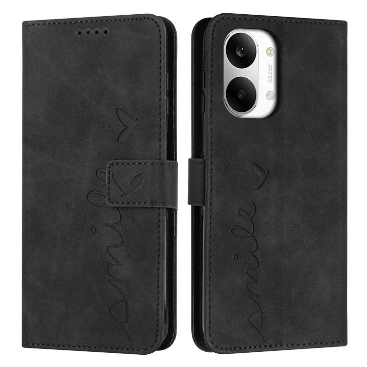 Skin Feel Heart Embossed Leather Phone Case with Long Lanyard, For Redmi 15a 5G, For Redmi A7 Pro 4G 171mm, For Redmi Turbo 5 Max / Poco X8 Pro Max 5G, For Redmi Turbo 5 / Poco X8 Pro 5G, For Redmi Note 15 Pro+ 5G Global 163.3mm                        ...