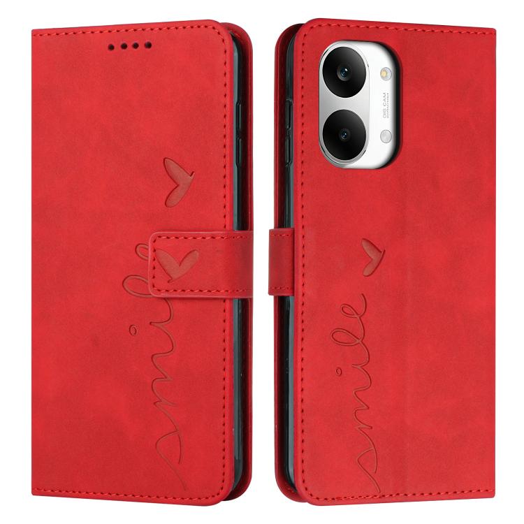 Skin Feel Heart Embossed Leather Phone Case with Long Lanyard, For Redmi 15a 5G, For Redmi A7 Pro 4G 171mm, For Redmi Turbo 5 Max / Poco X8 Pro Max 5G, For Redmi Turbo 5 / Poco X8 Pro 5G, For Redmi Note 15 Pro+ 5G Global 163.3mm                        ...