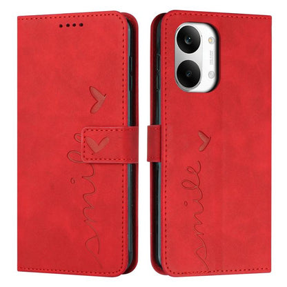 Skin Feel Heart Embossed Leather Phone Case with Long Lanyard, For Redmi 15a 5G, For Redmi A7 Pro 4G 171mm, For Redmi Turbo 5 Max / Poco X8 Pro Max 5G, For Redmi Turbo 5 / Poco X8 Pro 5G, For Redmi Note 15 Pro+ 5G Global 163.3mm                        ...