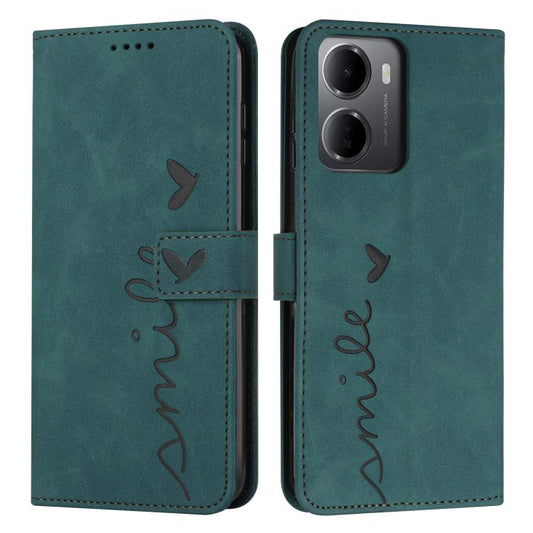 Skin Feel Heart Embossed Leather Phone Case with Long Lanyard, For Redmi 15a 5G, For Redmi A7 Pro 4G 171mm, For Redmi Turbo 5 Max / Poco X8 Pro Max 5G, For Redmi Turbo 5 / Poco X8 Pro 5G, For Redmi Note 15 Pro+ 5G Global 163.3mm