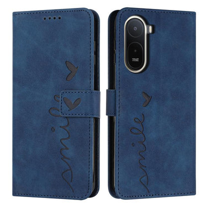 Skin Feel Heart Embossed Leather Phone Case with Long Lanyard, For Redmi 15a 5G, For Redmi A7 Pro 4G 171mm, For Redmi Turbo 5 Max / Poco X8 Pro Max 5G, For Redmi Turbo 5 / Poco X8 Pro 5G, For Redmi Note 15 Pro+ 5G Global 163.3mm                        ...