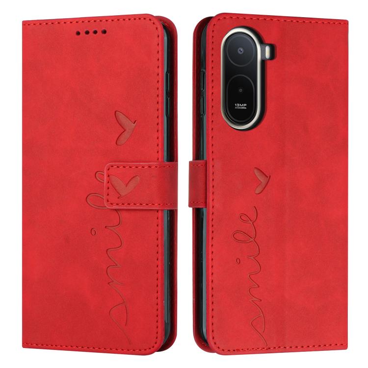 Skin Feel Heart Embossed Leather Phone Case with Long Lanyard, For Redmi 15a 5G, For Redmi A7 Pro 4G 171mm, For Redmi Turbo 5 Max / Poco X8 Pro Max 5G, For Redmi Turbo 5 / Poco X8 Pro 5G, For Redmi Note 15 Pro+ 5G Global 163.3mm                        ...