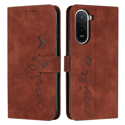 Skin Feel Heart Embossed Leather Phone Case with Long Lanyard, For Redmi 15a 5G, For Redmi A7 Pro 4G 171mm, For Redmi Turbo 5 Max / Poco X8 Pro Max 5G, For Redmi Turbo 5 / Poco X8 Pro 5G, For Redmi Note 15 Pro+ 5G Global 163.3mm                        ...