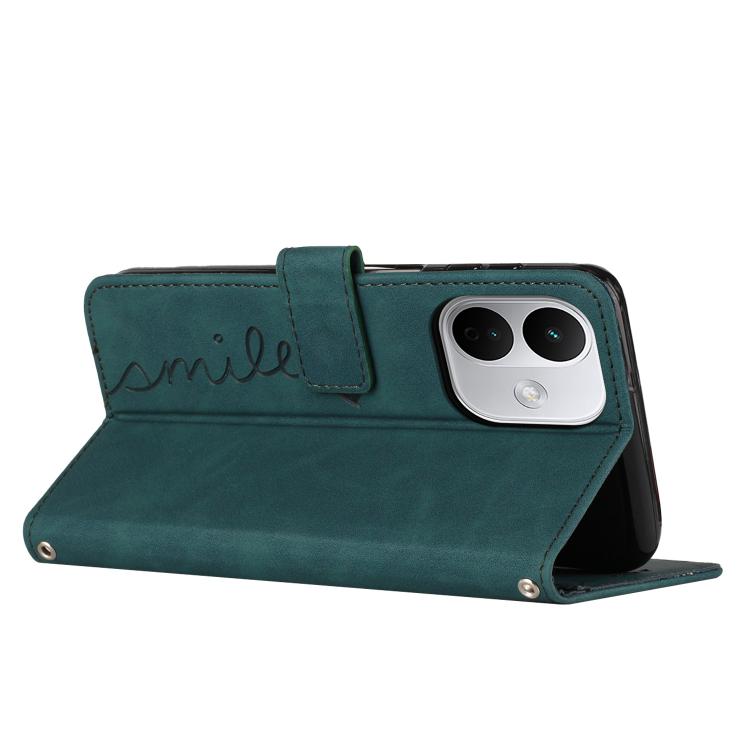 Skin Feel Heart Embossed Leather Phone Case with Long Lanyard, For Redmi Note 17 Pro 5G Global 163mm, For Redmi Note 17 Pro+ 5G Global 163mm, For Redmi 17 5G / 4G Global 170mm, For Redmi Note 17 4G Global 171mm, For Redmi 15a 5G, For Redmi A7 Pro 4G 17...