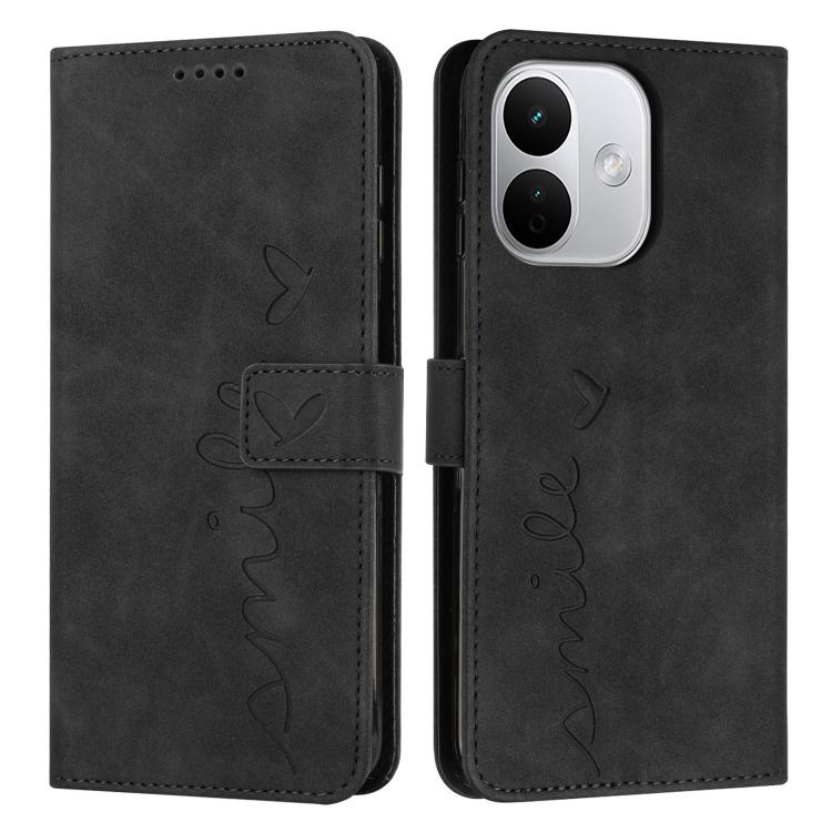 Skin Feel Heart Embossed Leather Phone Case with Long Lanyard, For Redmi Note 17 Pro 5G Global 163mm, For Redmi Note 17 Pro+ 5G Global 163mm, For Redmi 17 5G / 4G Global 170mm, For Redmi Note 17 4G Global 171mm, For Redmi 15a 5G, For Redmi A7 Pro 4G 17...