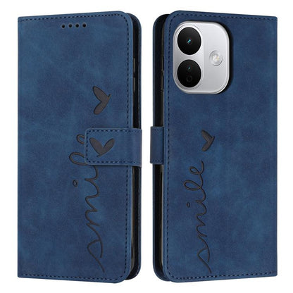 Skin Feel Heart Embossed Leather Phone Case with Long Lanyard, For Redmi Note 17 Pro 5G Global 163mm, For Redmi Note 17 Pro+ 5G Global 163mm, For Redmi 17 5G / 4G Global 170mm, For Redmi Note 17 4G Global 171mm, For Redmi 15a 5G, For Redmi A7 Pro 4G 17...