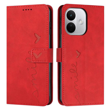 Skin Feel Heart Embossed Leather Phone Case with Long Lanyard, For Redmi Note 17 Pro 5G Global 163mm, For Redmi Note 17 Pro+ 5G Global 163mm, For Redmi 17 5G / 4G Global 170mm, For Redmi Note 17 4G Global 171mm, For Redmi 15a 5G, For Redmi A7 Pro 4G 17...