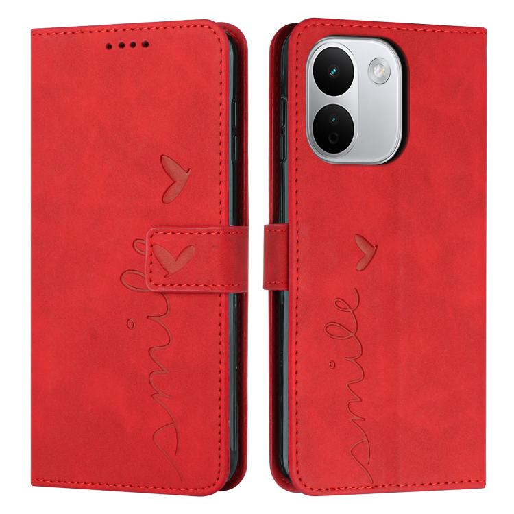 Skin Feel Heart Embossed Leather Phone Case with Long Lanyard, For Redmi Note 17 Pro 5G Global 163mm, For Redmi Note 17 Pro+ 5G Global 163mm, For Redmi 17 5G / 4G Global 170mm, For Redmi Note 17 4G Global 171mm, For Redmi 15a 5G, For Redmi A7 Pro 4G 17...
