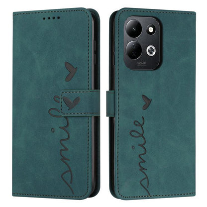 Skin Feel Heart Embossed Leather Phone Case with Long Lanyard, For Redmi Note 17 Pro 5G Global 163mm, For Redmi Note 17 Pro+ 5G Global 163mm, For Redmi 17 5G / 4G Global 170mm, For Redmi Note 17 4G Global 171mm, For Redmi 15a 5G, For Redmi A7 Pro 4G 17...
