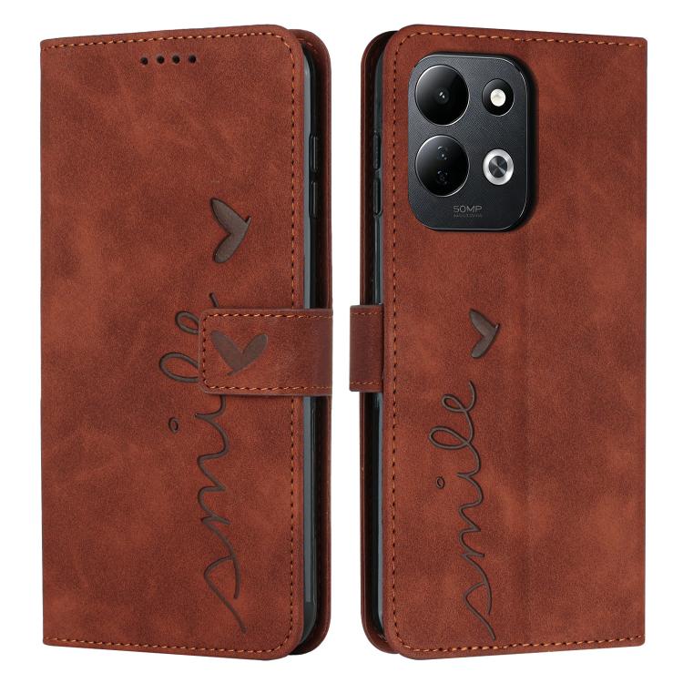 Skin Feel Heart Embossed Leather Phone Case with Long Lanyard, For Redmi Note 17 Pro 5G Global 163mm, For Redmi Note 17 Pro+ 5G Global 163mm, For Redmi 17 5G / 4G Global 170mm, For Redmi Note 17 4G Global 171mm, For Redmi 15a 5G, For Redmi A7 Pro 4G 17...