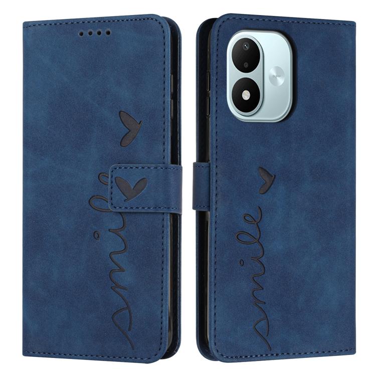 Skin Feel Heart Embossed Leather Phone Case with Long Lanyard, For Redmi Note 17 Pro 5G Global 163mm, For Redmi Note 17 Pro+ 5G Global 163mm, For Redmi 17 5G / 4G Global 170mm, For Redmi Note 17 4G Global 171mm, For Redmi 15a 5G, For Redmi A7 Pro 4G 17...
