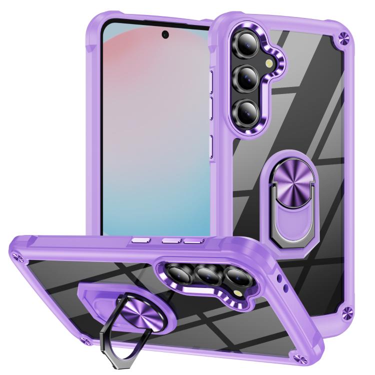 TPU + PC Lens Protection Phone Case with Ring Holder, For Samsung Galaxy S26+ 5G, For Samsung Galaxy S26 Ultra 5G, For Samsung Galaxy S26 5G, For Samsung Galaxy S25 FE 5G, For Samsung Galaxy S25 Edge 5G, For Samsung Galaxy S25 5G                       ...
