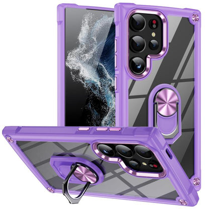 TPU + PC Lens Protection Phone Case with Ring Holder, For Samsung Galaxy S26+ 5G, For Samsung Galaxy S26 Ultra 5G, For Samsung Galaxy S26 5G, For Samsung Galaxy S25 FE 5G, For Samsung Galaxy S25 Edge 5G, For Samsung Galaxy S25 5G                       ...