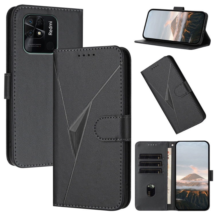 Triangle Pattern Buckle Clasp Leather Phone Case, For Redmi Note 12 Pro+ Global, For Redmi Note 12 Pro 5G Global, For Redmi Note 12 5G Global, For Redmi A1+, For Redmi K50 Ultra, For Redmi Note 11 4G Global, For Redmi 10A, For Redmi 10C                ...