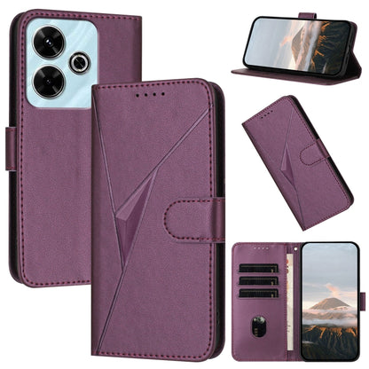 Triangle Pattern Buckle Clasp Leather Phone Case, For Redmi Turbo 4 / Poco X7 Pro, For Redmi Note 14 Pro 4G, For Redmi Note 14 4G 163.25mm, For Redmi A3 Pro, For Redmi Note 14 5G, For Redmi Note 14 Pro+ 5G, For Redmi 14C 4G, For Redmi K70 Ultra        ...