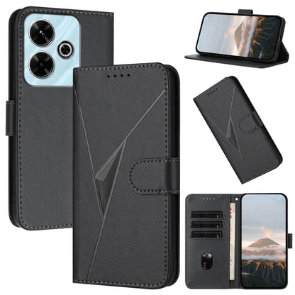 Triangle Pattern Buckle Clasp Leather Phone Case, For Redmi Turbo 4 / Poco X7 Pro, For Redmi Note 14 Pro 4G, For Redmi Note 14 4G 163.25mm, For Redmi A3 Pro, For Redmi Note 14 5G, For Redmi Note 14 Pro+ 5G, For Redmi 14C 4G, For Redmi K70 Ultra        ...