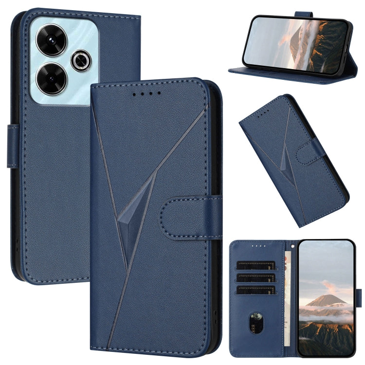 Triangle Pattern Buckle Clasp Leather Phone Case, For Redmi Turbo 4 / Poco X7 Pro, For Redmi Note 14 Pro 4G, For Redmi Note 14 4G 163.25mm, For Redmi A3 Pro, For Redmi Note 14 5G, For Redmi Note 14 Pro+ 5G, For Redmi 14C 4G, For Redmi K70 Ultra        ...