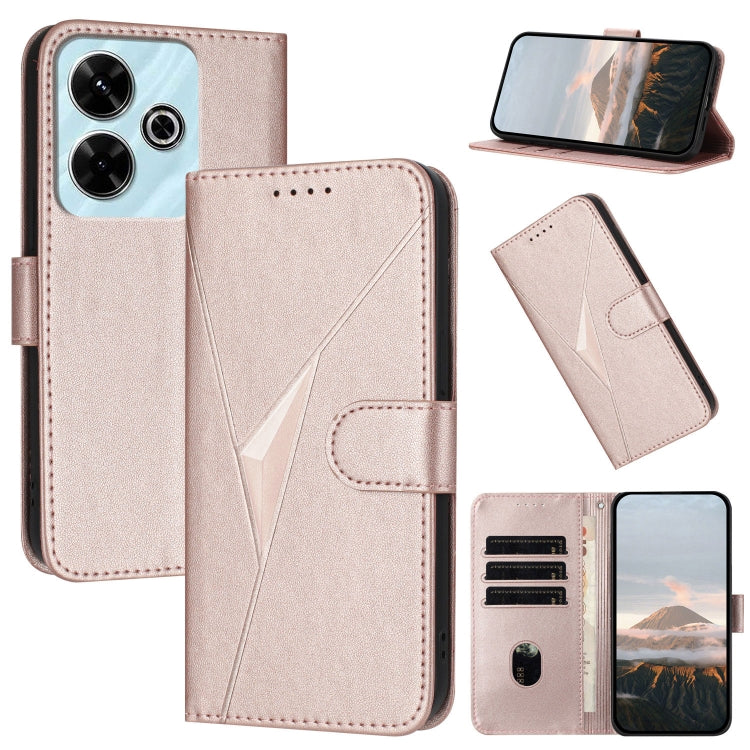 Triangle Pattern Buckle Clasp Leather Phone Case, For Redmi Turbo 4 / Poco X7 Pro, For Redmi Note 14 Pro 4G, For Redmi Note 14 4G 163.25mm, For Redmi A3 Pro, For Redmi Note 14 5G, For Redmi Note 14 Pro+ 5G, For Redmi 14C 4G, For Redmi K70 Ultra        ...