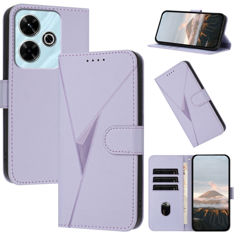 Triangle Pattern Buckle Clasp Leather Phone Case, For Redmi Turbo 4 / Poco X7 Pro, For Redmi Note 14 Pro 4G, For Redmi Note 14 4G 163.25mm, For Redmi A3 Pro, For Redmi Note 14 5G, For Redmi Note 14 Pro+ 5G, For Redmi 14C 4G, For Redmi K70 Ultra        ...