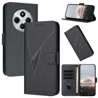 Triangle Pattern Buckle Clasp Leather Phone Case, For Redmi Turbo 4 / Poco X7 Pro, For Redmi Note 14 Pro 4G, For Redmi Note 14 4G 163.25mm, For Redmi A3 Pro, For Redmi Note 14 5G, For Redmi Note 14 Pro+ 5G, For Redmi 14C 4G, For Redmi K70 Ultra        ...