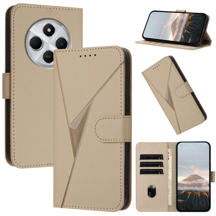 Triangle Pattern Buckle Clasp Leather Phone Case, For Redmi Turbo 4 / Poco X7 Pro, For Redmi Note 14 Pro 4G, For Redmi Note 14 4G 163.25mm, For Redmi A3 Pro, For Redmi Note 14 5G, For Redmi Note 14 Pro+ 5G, For Redmi 14C 4G, For Redmi K70 Ultra        ...