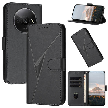 Triangle Pattern Buckle Clasp Leather Phone Case, For Redmi Turbo 4 / Poco X7 Pro, For Redmi Note 14 Pro 4G, For Redmi Note 14 4G 163.25mm, For Redmi A3 Pro, For Redmi Note 14 5G, For Redmi Note 14 Pro+ 5G, For Redmi 14C 4G, For Redmi K70 Ultra        ...