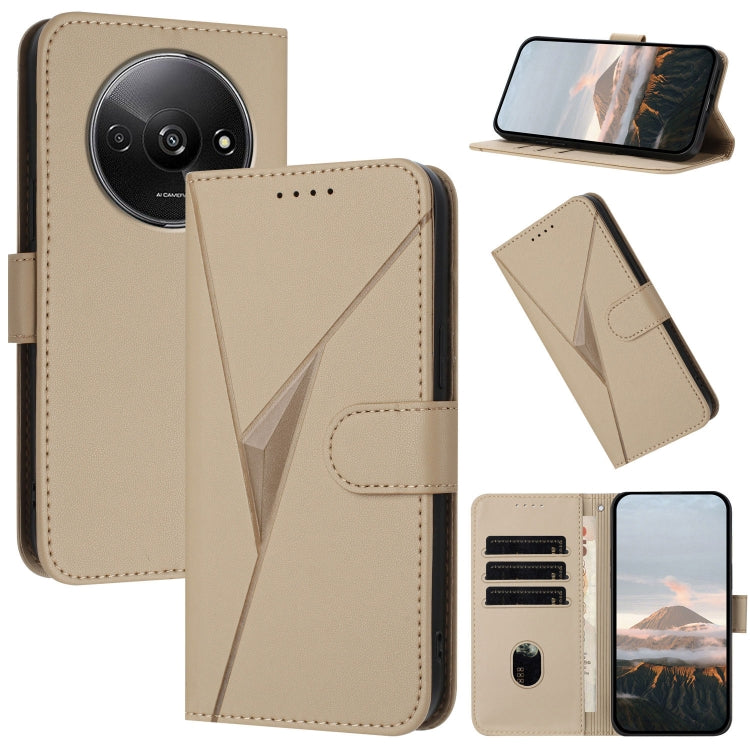 Triangle Pattern Buckle Clasp Leather Phone Case, For Redmi Turbo 4 / Poco X7 Pro, For Redmi Note 14 Pro 4G, For Redmi Note 14 4G 163.25mm, For Redmi A3 Pro, For Redmi Note 14 5G, For Redmi Note 14 Pro+ 5G, For Redmi 14C 4G, For Redmi K70 Ultra        ...