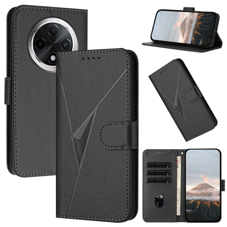 Triangle Pattern Buckle Clasp Leather Phone Case, For Redmi Turbo 4 / Poco X7 Pro, For Redmi Note 14 Pro 4G, For Redmi Note 14 4G 163.25mm, For Redmi A3 Pro, For Redmi Note 14 5G, For Redmi Note 14 Pro+ 5G, For Redmi 14C 4G, For Redmi K70 Ultra        ...